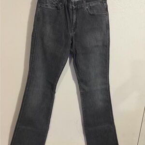 7 For All Mankind Women's Gray Flare Jeans